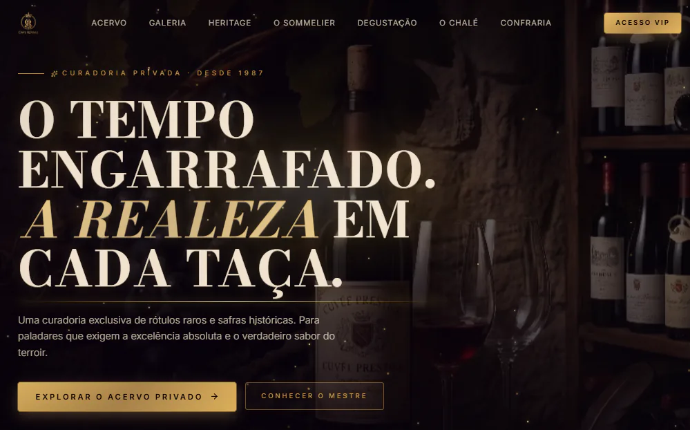 Preview do projeto Cave Royale - Vinhos Finos